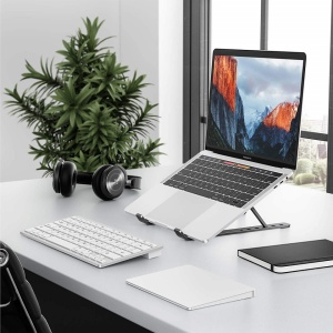 Suport reglabil pentru laptop, Macbook, iPad sau tableta, awwaline®, 7 "-15,6", Aluminiu, Negru - Img 4