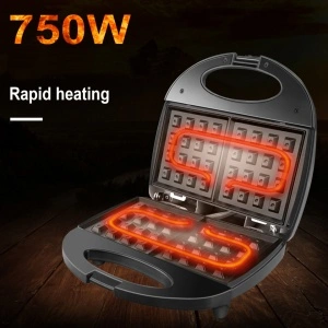 Aparat pentru preparat vafe/gofre, awwaline® 6138, 750W, Placi Neaderente - Img 6