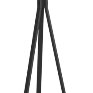 Cuier haine cu suport din lemn pentru accesorii, awwaline, negru, otel carbon, 9 carlige, 180 x 45 cm - Img 5