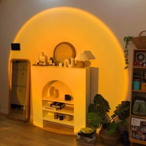 Lampa de veghe cu proiectie Multicolor RGB cu TELECOMANDA awwaline®, reglabila pe inaltime, rotatie 360 grade, lumina ambientala pentru atmosfera romantica - Img 5
