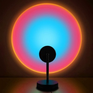 Lampa de veghe cu proiectie Rainbow awwaline®, reglabila pe inaltime, rotatie 360 grade, lumina ambientala pentru atmosfera romantica - Img 3