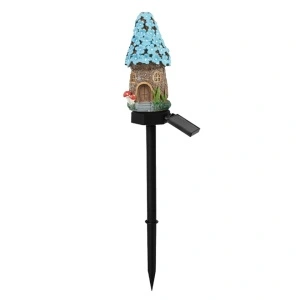 Lampa solara de gradina, awwaline, multicolor, model casuta din povesti AW-06, Senzor de lumina, IP65 impermeabil, 45 x 7 cm