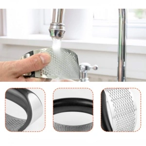 Presa manuala pentru usturoi, curbata, inox - Img 2