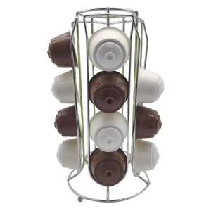 Suport metalic 20 capsule cafea, awwaline, argintiu, 12.5 x 25.5 cm, compatibil Dolce Gusto - Img 2