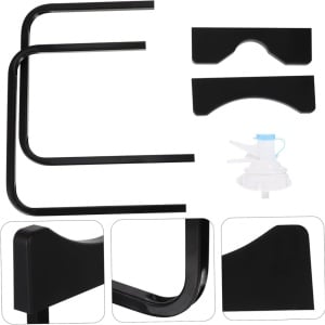 Suport pentru bidon apa cu dozator, awwaline, negru, portabil, ideal pentru bucatarie, birou, camping - Img 5