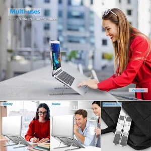 Suport reglabil pentru laptop, Macbook, iPad sau tableta, awwaline®, 7 "-15,6", Aluminiu - Img 3