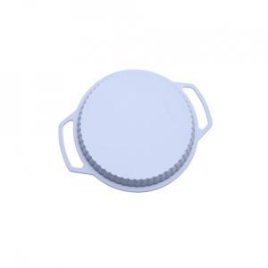 Tava copt rotunda, awwaline®, gri, silicon, manere intarite - Img 3