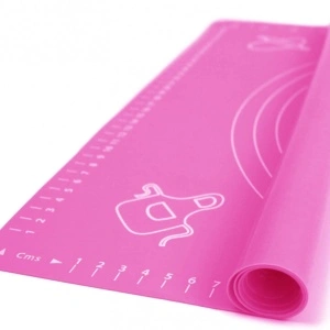 Covoras din silicon alimentar, 65 x 45 cm, awwaline®, ROZ, rezistent la temperaturi ridicate, ideal pentru framantat aluat - Img 3