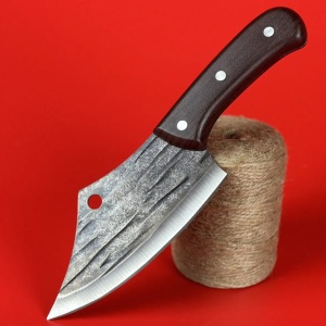 Cutit universal de bucatarie otel inoxidabil, awwaline, 25 x 7 cm, lama 15 cm, Maro, Antiaderent, ideal pentru Feliat, Tocat, Dezosat, Filetat, Decojit - Img 2