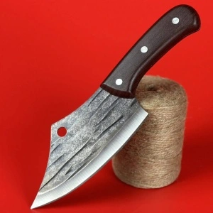 Cutit universal de bucatarie otel inoxidabil, awwaline, 25 x 7 cm, lama 15 cm, Maro, Antiaderent, ideal pentru Feliat, Tocat, Dezosat, Filetat, Decojit - Img 2