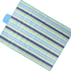 Patura pentru picnic sau plaja, awwaline, multicolor, rezistenta la apa, pliabila, tip geanta, 130 x 150 cm - Img 2