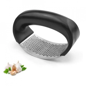 Presa usturoi manuala, awwaline®, neagra, curbata, inox, usor de curatat - Img 2