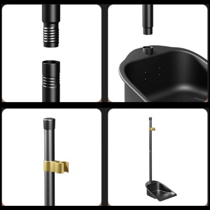 Set matura si faras, awwaline, negru, metal, peri tari de 11 cm, aspect premium - Img 5