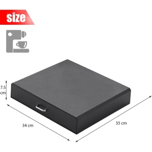 Suport 30 capsule cafea, awwaline, negru, 35 x 34 x 7.5 cm, compatibil K-Cup, Dolce Gusto - Img 5