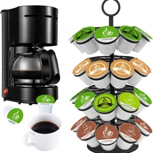 Suport 36 capsule cafea, awwaline, negru, rotativ, 18.7 x 36.5 cm, compatibil K-Cup, Dolce Gusto - Img 8