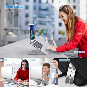 Suport reglabil pentru laptop, Macbook, iPad sau tableta, awwaline®, 7 "-15,6", Aluminiu - Img 4