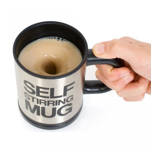 Cana cu amestecare automata, Self Stirring Mug, ideala pentru ness, ciocolata calda - Img 3
