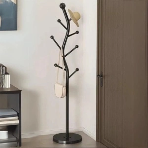 Cuier haine in forma de S, awwaline, negru, otel carbon, 7 carlige, 178 x 30 cm - Img 4
