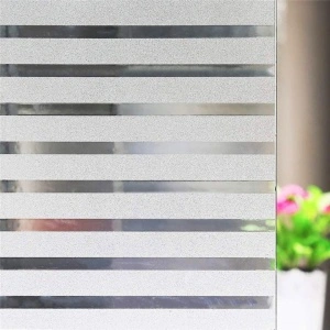 Folie Transparenta Autoadeziva cu dungi, awwaline, 45/60 x 300 cm, statica, ideala pentru geamuri, usi - Img 2
