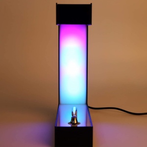 Glob pamantesc magnetic plutitor cu iluminare LED, awwaline, auriu, 17.3 cm x 19.5 cm x 5 cm, prevazut cu pix cromat si suport - Img 4