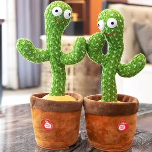 Jucarie Cactus Dansator, awwaline®, verde, Danseaza, Canta, Imita, Distractiv - Img 8