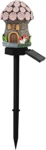 Lampa solara de gradina, awwaline, multicolor, model casuta din povesti AW-01, Senzor de lumina, IP65 impermeabil, 45 x 7 cm