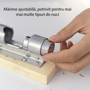 Spargator manual pentru nuci, awwaline, material otel si lemn - Img 6