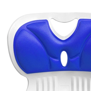 Suport lombar pentru scaun de birou, awwaline, albastru, mentine si corecteaza postura, 31 x 36 cm, ideal pentru copii - Img 2
