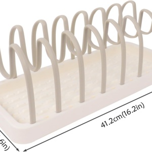 Suport reglabil pentru capace si vase, awwaline, 41.2 x 16.8 x 15 cm, 7 separatoare - Img 7