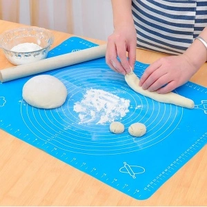 Covoras din silicon alimentar, 65 x 45 cm, awwaline®, ALBASTRU, rezistent la temperaturi ridicate, ideal pentru framantat aluat - Img 5