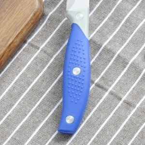 Cutit de bucatarie otel inoxidabil, awwaline, lama 20 cm, pentru Feliat, Albastru, Maner Antialunecare - Img 2