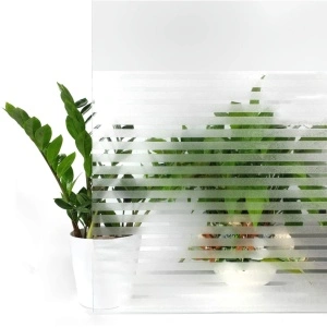 Folie Transparenta Autoadeziva cu dungi, awwaline, 45/60 x 300 cm, statica, ideala pentru geamuri, usi - Img 3