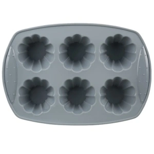 Forma briose, floare, silicon, 6 buc - Img 4