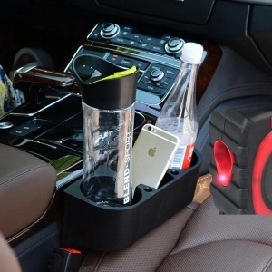 Organizator suport auto pentru pahare, telefon, accesorii, cu functii multiple, culoare negru - Img 4