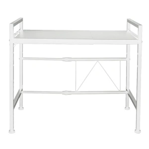 Raft metalic cuptor cu microunde, awwaline, alb, etajera ajustabila, organizator bucatarie, 40-60 x 36.5 x 45 cm