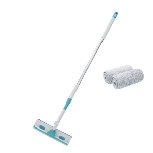 Stergator geamuri telescopic cu 2 lavete microfibra, awwaline, maner reglabil, rotativ 180°, 1 - 1.7m x 0.3m - Img 1
