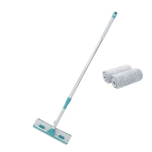 Stergator geamuri telescopic cu 2 lavete microfibra, awwaline, maner reglabil, rotativ 180°, 1 - 1.7m x 0.3m