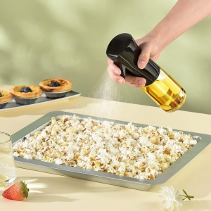 Sticla cu Pulverizator pentru Ulei sau Otet, awwaline, neagra, 210ml, Compatibil Diverse Lichide, Calitate si Design Premium - Img 7