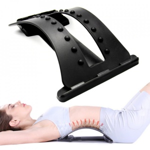 Suport ortopedic Magic Back, pentru Intinderea si Relaxarea muschilor spatelui, Portabil, Negru - Img 1