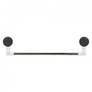 Suport pentru prosoape, awwaline, alb, 50 cm, prindere cu ventuza, permite montarea pe colt