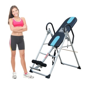 Banca Multifunctionala Reglabila - Masa elongatie si inversie - HomCom cu tapiterie profesionala 65x112 - 142x126 cm - Img 2