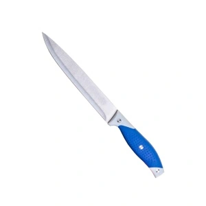 Cutit de bucatarie otel inoxidabil, awwaline, lama 20 cm, pentru Feliat, Albastru, Maner Antialunecare