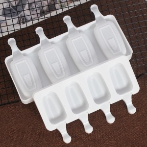 Forma inghetata cu 4 compartimente, awwaline, forme ovale, alba, silicon alimentar, 50 de bete - Img 8