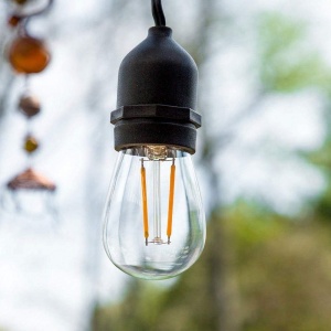 Ghirlanda Luminoasa Decorativa, awwaline, Neagra, Alimentare la Priza, Becuri LED Lumina Calda, Interconectabila, 2W/bec, 3000K, IP65, ideala pentru Interior/Exterior/Gradina - Img 3
