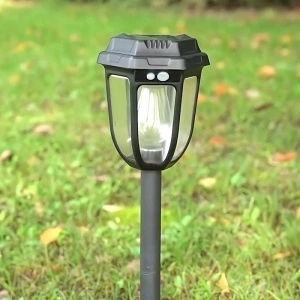 Lampa Solara cu Senzor de Miscare, awwaline, neagra, 2W, 1200 LM, prindere pe perete sau tip felinar, baterie 1200 mAh - Img 5