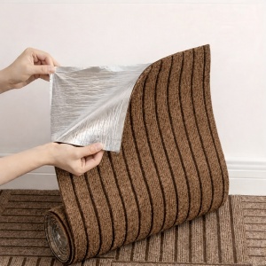 Rola mocheta autoadeziva, awwaline, bej, absorbanta si confortabila, 40 x 300 cm, absoarbe socurile si zgomotul - Img 5