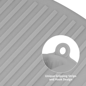 Set 2 manusi protectie pentru cuptor din silicon, awwaline, gri, 10 x 8 cm - Img 5