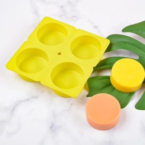 Set 4 forme silicon, awwaline, rotunde, galben, ideale pentru briose, prajituri, oua, proiecte DIY, ceara, lumanari, sapun, rezistente la temperaturi -40 pana la 250 grade - Img 5