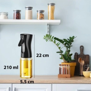 Sticla cu Pulverizator pentru Ulei sau Otet, awwaline, neagra, 210ml, Compatibil Diverse Lichide, Calitate si Design Premium - Img 8