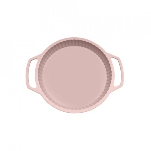 Tava copt rotunda, awwaline®, roz, silicon, manere intarite